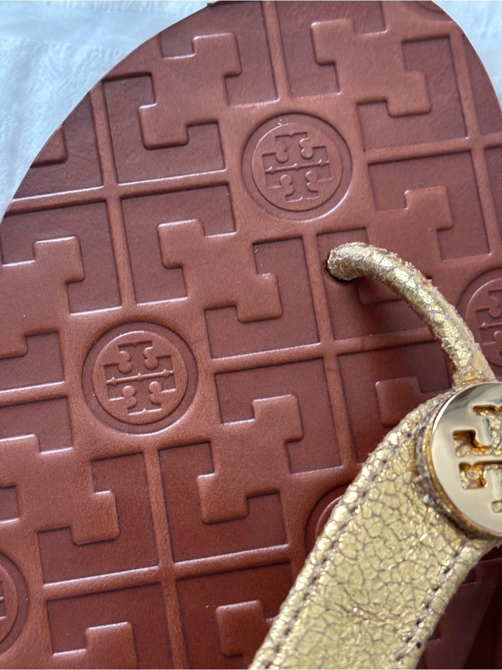 Tory Burch gold sandals 10 - Picture 5 of 6